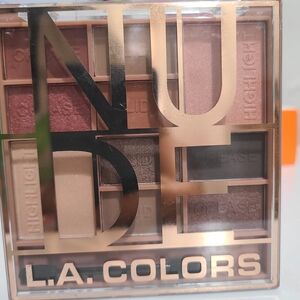 L.A. Colors Nude Eyeshadow Palette - Rich Browns and Creams